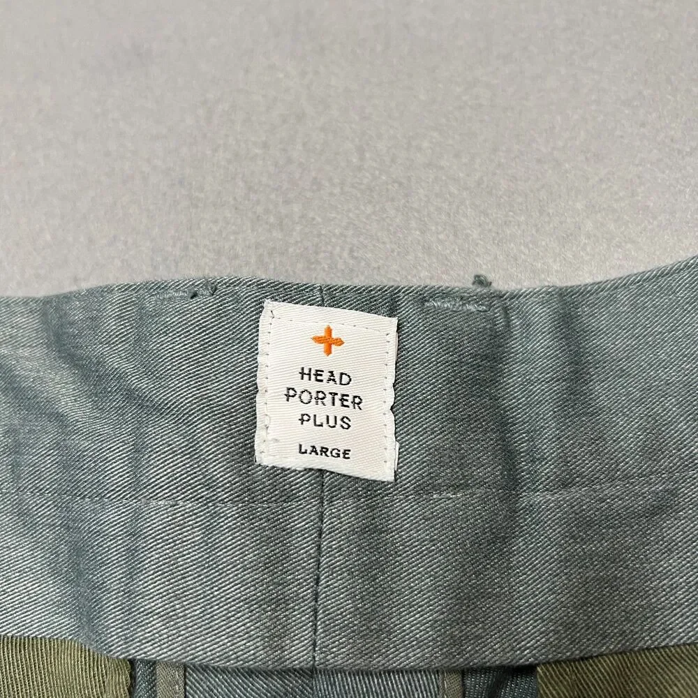 Head Porter Plus Chino Pants Men's Large Green Casual Flat Front Straight Leg